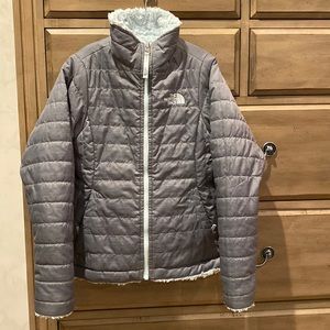 Girls reversible The North Face jacket size Small 7/8